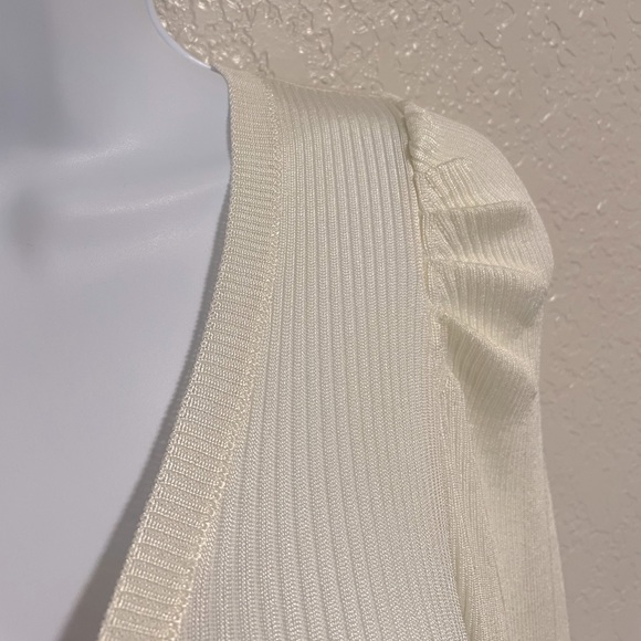 Express Wrap Front V Neck Top | Size L - Picture 2 of 7